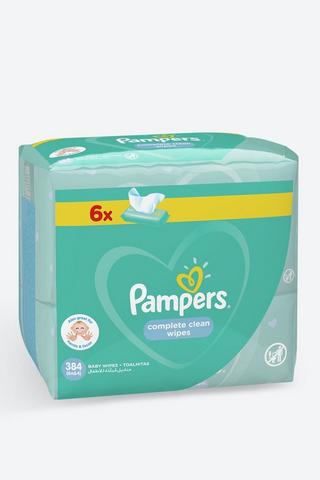 Pampers Complete Clean Wipes 6 X 64