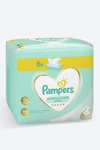 Pampers Baby Sensitive Wipes 6 X 56