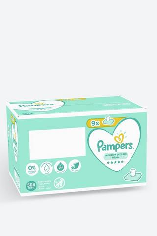 Pampers Baby Sensitive Wipes 9 X 56