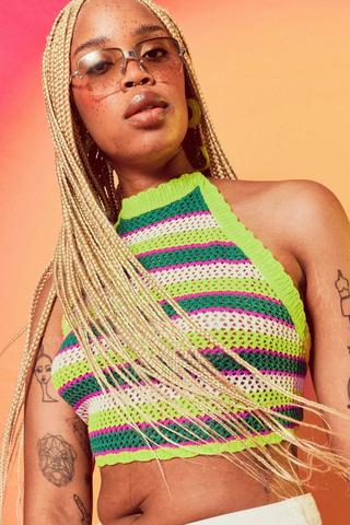 Crochet Halter Neck Top