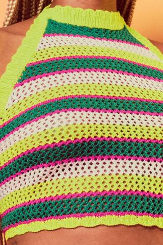 Crochet Halter Neck Top