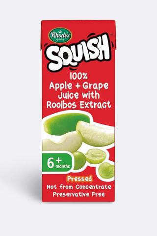 Rhodes Squish 100% Fruit Juice Apple And Grape 200ml