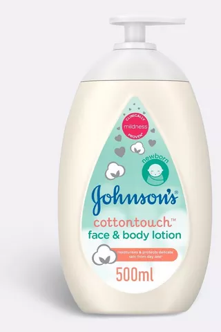 Johnson's CottonTouch Face + Body Lotion 500ml