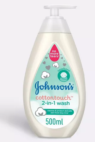 Johnson's Cotton Touch 2 In 1 Wash 500ml