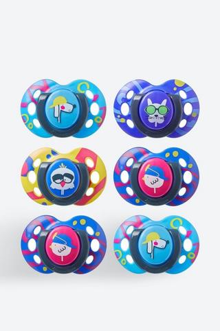 Tommee Tippee Fun Style Soother 6 Pack 6-18 Months