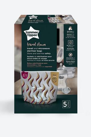 Tommee Tippee Travel Sterilzer Bag 5 Pack