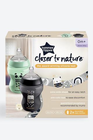 Tommee Tippee Closer To Nature Bottle Set 260ml 2 Pack