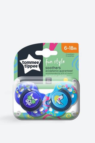 Tommee Tippee Air Style Soothers Twin Pack (6-18 months)