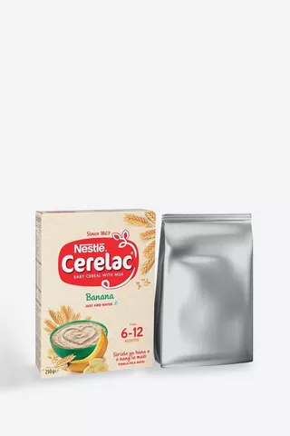 Nestle Cerelac Baby Cereal With Milk Banana 6-12 Months 250g