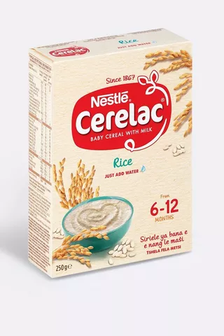 Nestle Cerelac Rice Cereal With Milk 6-12 Months 250g