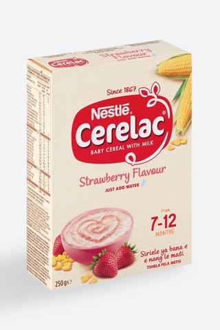 Nestle Cerelac Strawberry Cereal With Milk 7-12 Months 250g