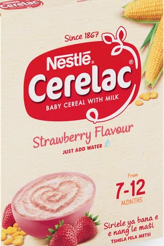Nestle Cerelac Strawberry Cereal With Milk 7-12 Months 250g