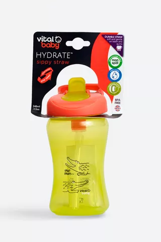 Vital Baby Hydrate Sippy Straw Cup 340ml