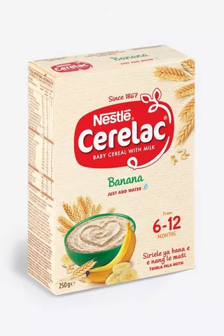 Nestle Cerelac Cereal Banana with Milk 6-12 Months 250g