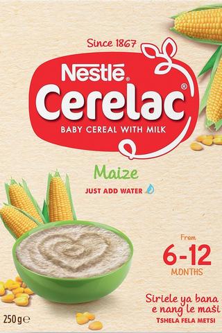 Nestle Cerelac Maize Cereal With Milk 6-12 Months 250g