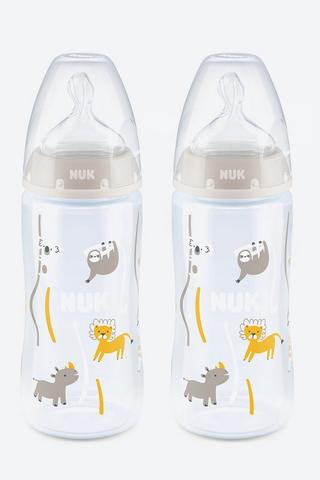 Nuk First Choice Tempreature Control Bottle 6-18 Months 2 Pack 300ml