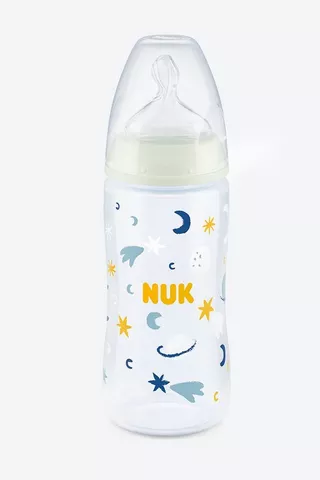 Nuk First Choice Glow In The Dark Bottle 6 - 18 Months 300ml