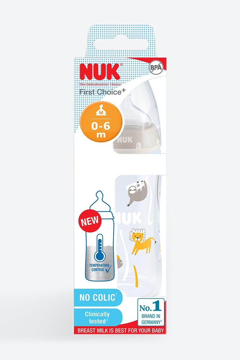 Nuk First Choice Temperature Control Bottle 0 6 Months 300ml
