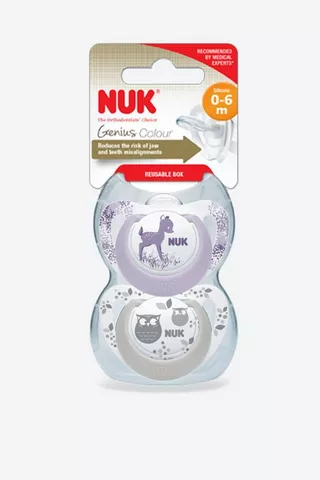 Nuk Genius Soother 0 - 6 Months 2 Pack