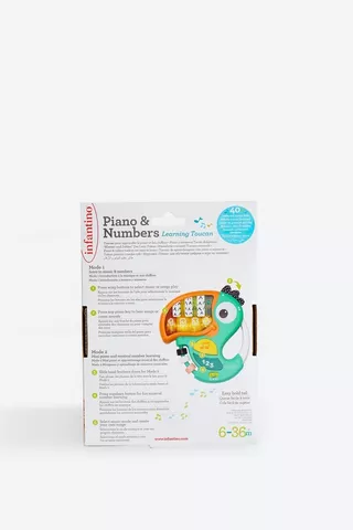 Infantino Piano And Numbers Learning Toucan