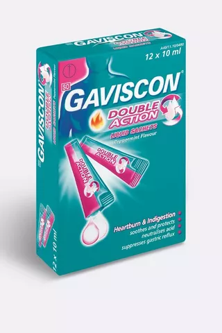 Gaviscon Double Action Liquid 12 x 10ml Sachets
