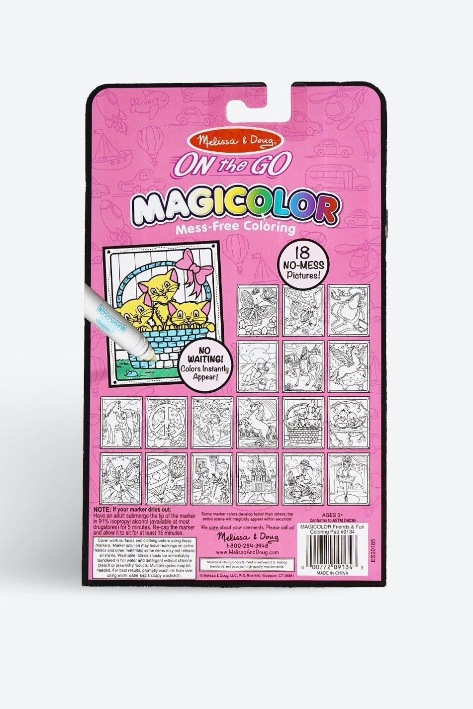 Melissa & Doug Coloring Pad - Friends & Fun (Magicolor)