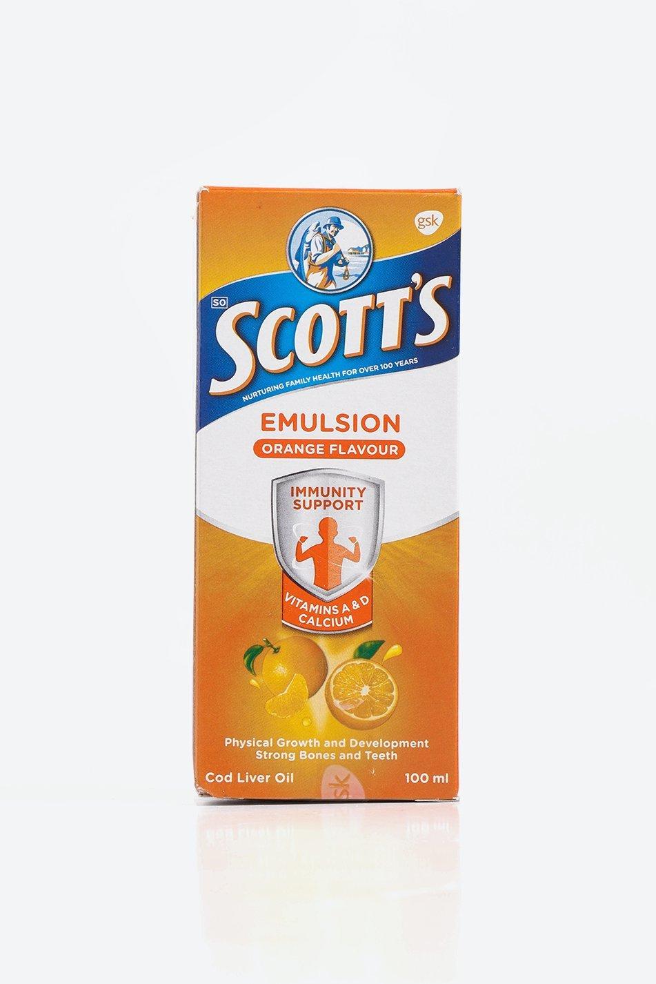 Scott Emulsion Orange Flavor - Family Size 400Ml - Vitamin