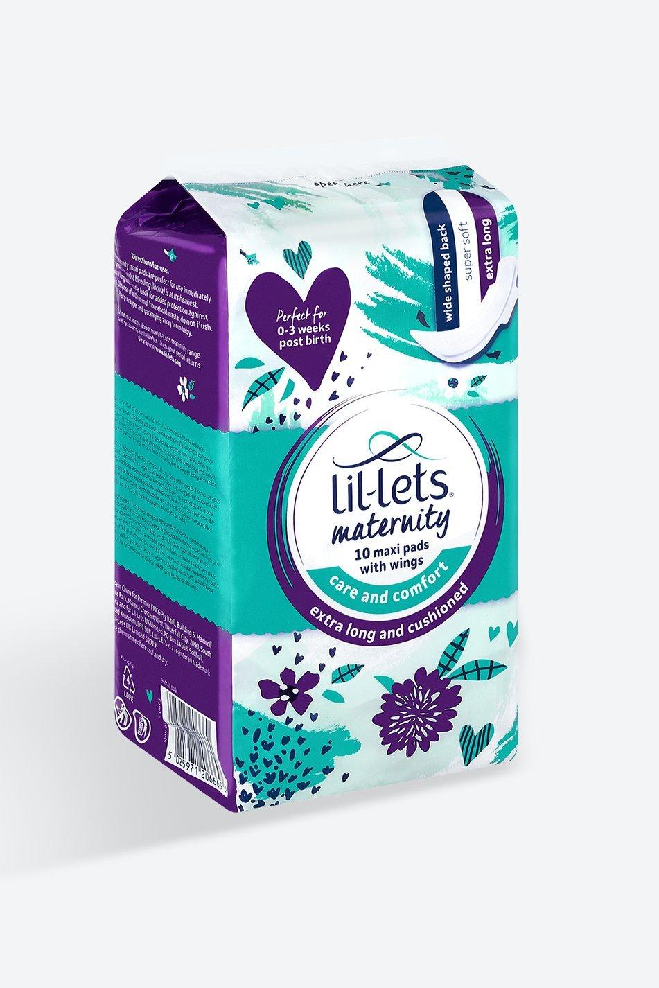 Lillets Maternity Maxi Unscented Pads 10s