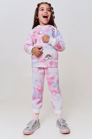 Tie Dye Active Hoodie And Jogger Set