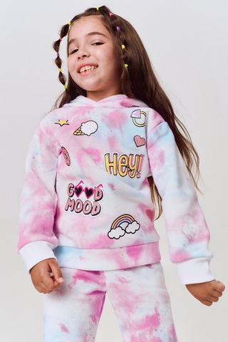 Tie Dye Active Hoodie And Jogger Set