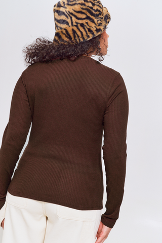 Ribbed Long Sleeve Top