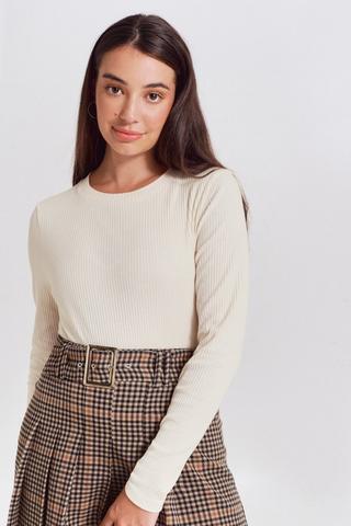Ribbed Long Sleeve Top
