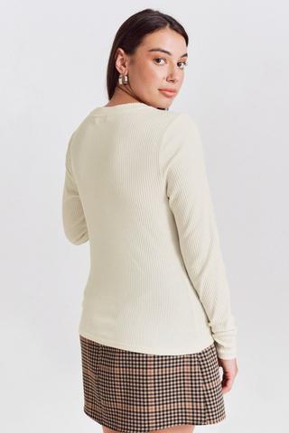 Ribbed Long Sleeve Top