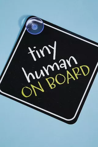 Tiny Human On Board Sticker
