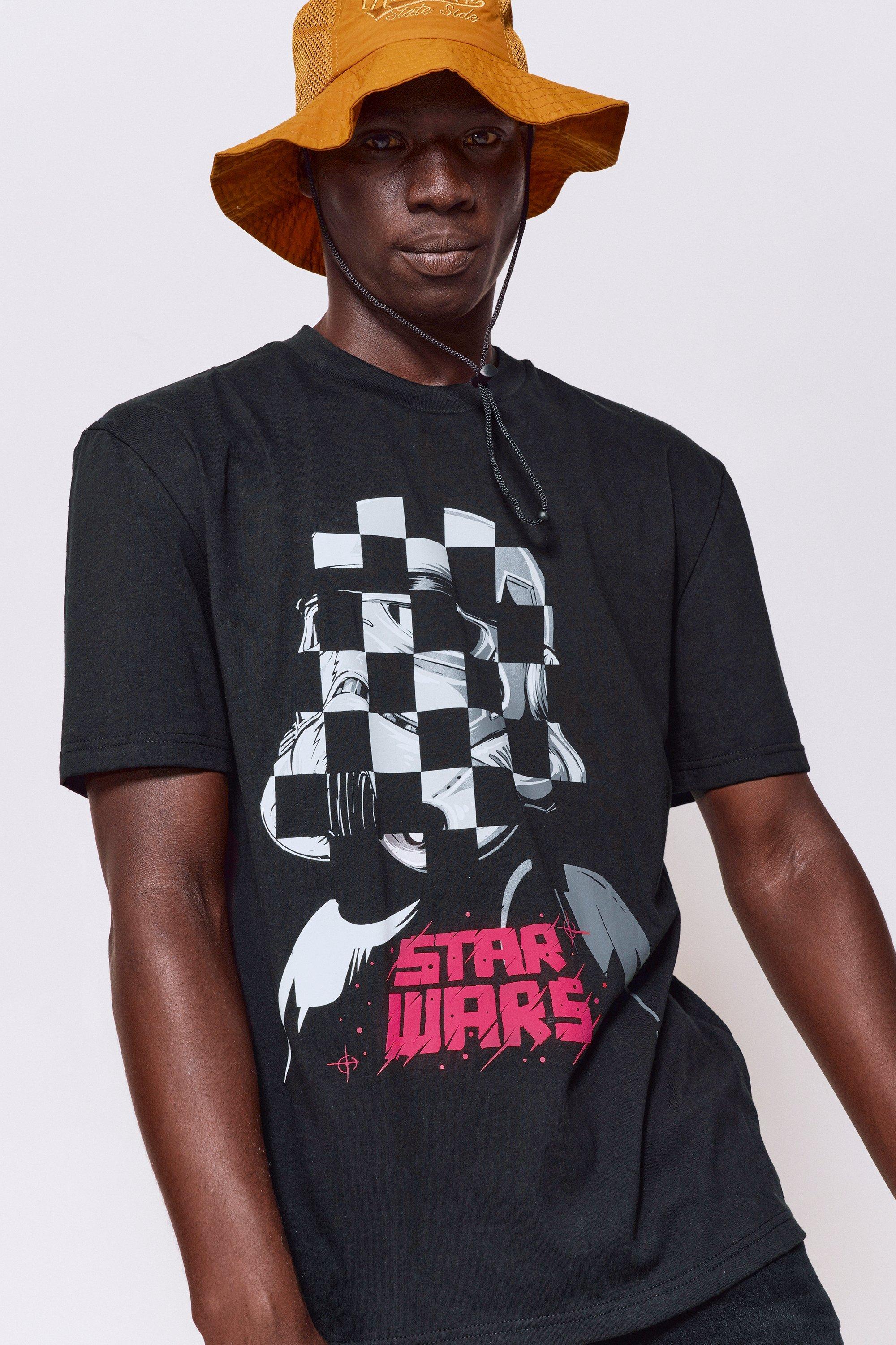 RE:COVERED X STAR WARS T-shirt da uomo con stampa del poster L'Impero colpisce