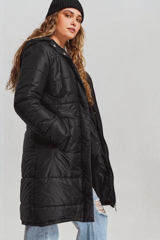 Longer Length Puffer Jacket