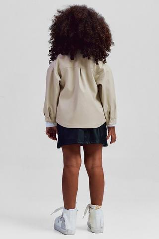 Pleather Pleated Skirt