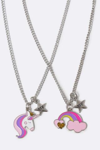 2 Pack Best Friends Necklace Set