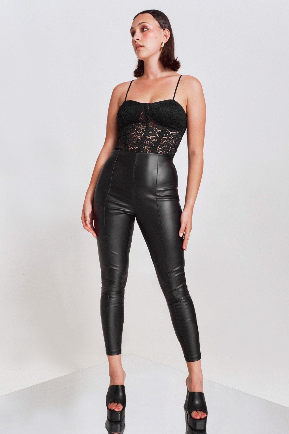 Pleather tights discount