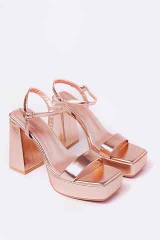 Platform Block Heel
