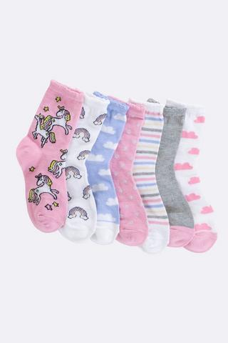 7 Pack Anklet Socks