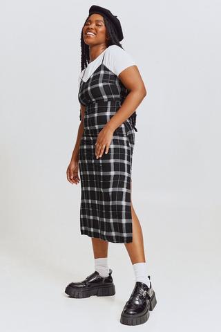 Checkered 2024 slip dress