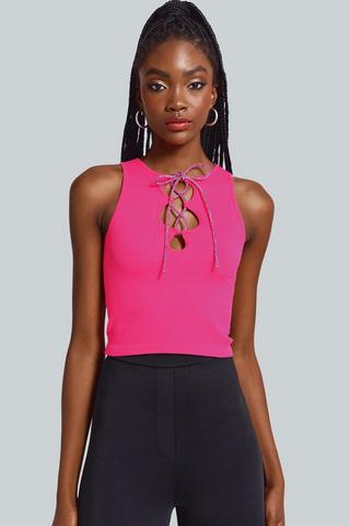 Lace Up Top