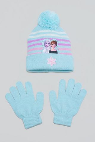 Frozen Beanie & Gloves Set
