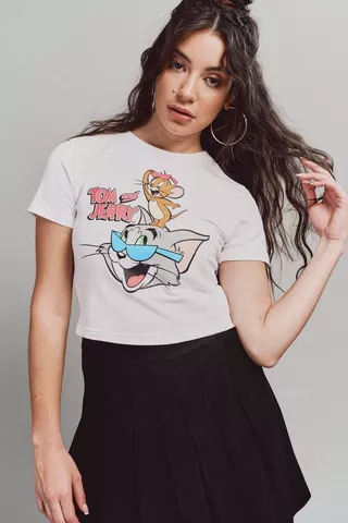 Tom And Jerry Fitted Top