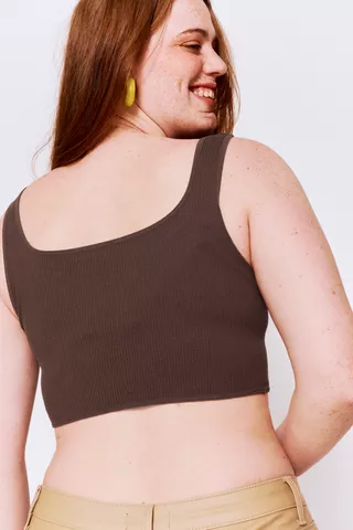 Seamless Fitted Corset Tank