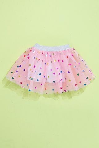 Polka Dot Mesh Skirt