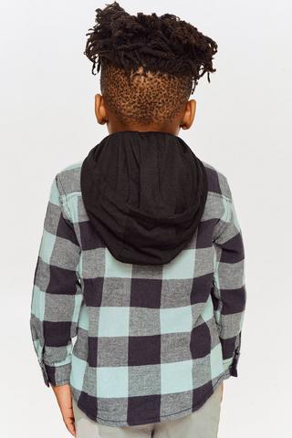 Hooded Check Shirt