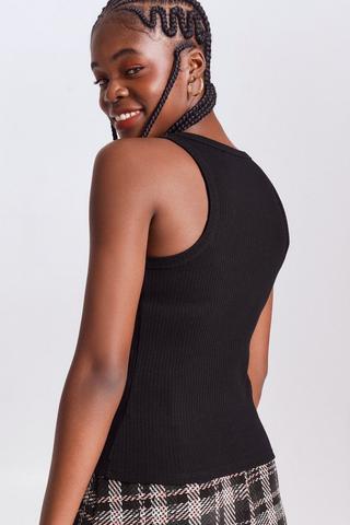 Ribbed Racer Tank