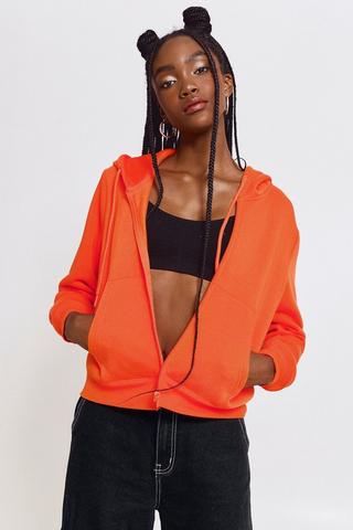 Zip Through Active Hoodie